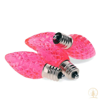 C7 Pink ProCore LED Christmas Light Bulbs - Christmas Lights
