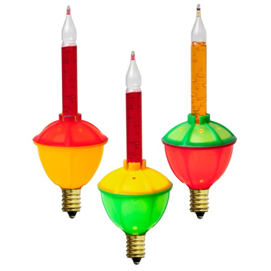 C7 Traditional Bubble Light Bulbs Pack of 3 Bulbs - Christmas Lights