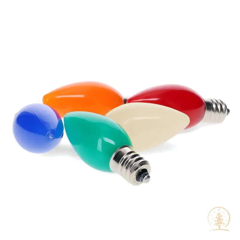 C7 Twinkle Multicolor Opaque ProCore LED Christmas Light Bulbs Pack of 25 - Christmas Lights