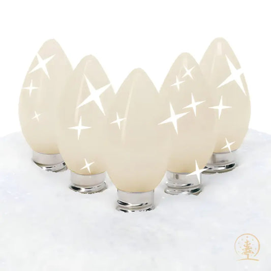 C7 Twinkle Warm White ProCore LED Christmas Light Bulbs Pack of 25 - Christmas Lights