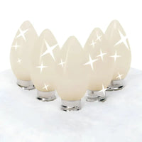C7 Warm White Twinkle Smooth ProCore® LED Christmas Light Bulbs