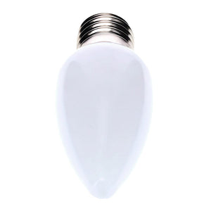 C9 Cool White  LED Christmas Light Bulbs, Opaque, Pack of 25 Christmas Lights Guanyi