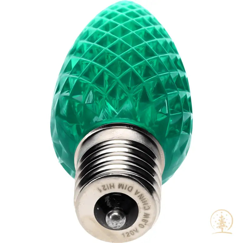 C9 Green ProCore LED Christmas Light Bulbs Faceted Pack of 25 - Christmas Lights