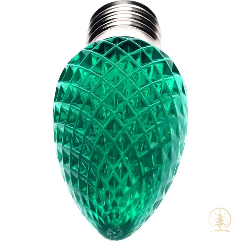 C9 Green ProCore LED Christmas Light Bulbs Faceted Pack of 25 - Christmas Lights