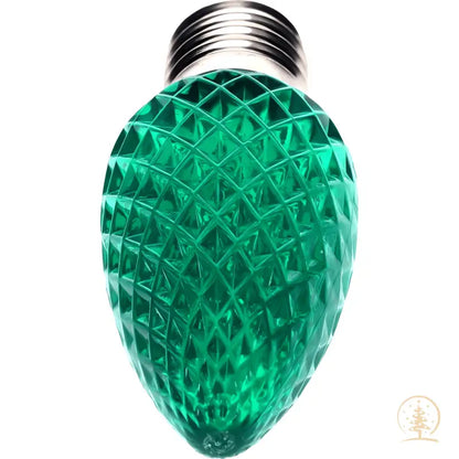 C9 Green ProCore LED Christmas Light Bulbs Faceted Pack of 25 - Christmas Lights