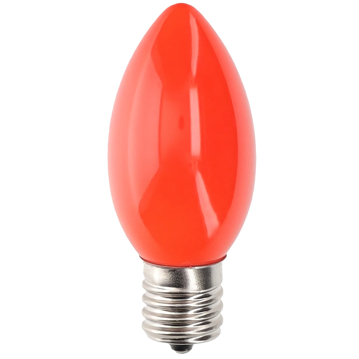 C9 Incandescent Christmas Light Bulbs Orange Opaque Pack of 25 [CLOSEOUT] - Christmas Lights