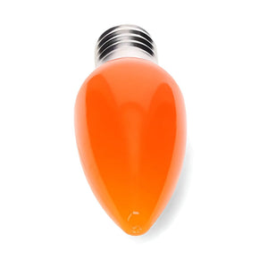 C9 Orange LED Christmas Light Bulbs, Opaque, Pack of 25 Christmas Lights Guanyi