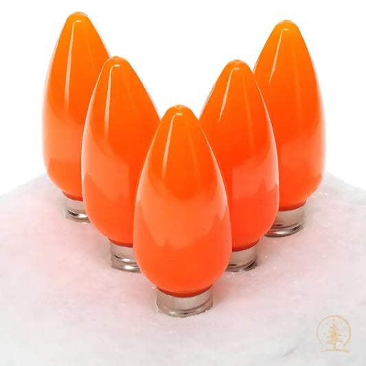 C9 Orange ProCore LED Christmas Light Bulbs Opaque Pack of 25 - Christmas Lights