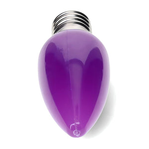 C9 Purple LED Christmas Light Bulbs, Opaque, Pack of 25 Christmas Lights Guanyi