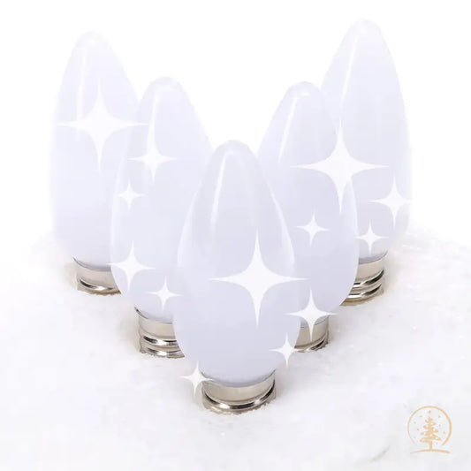 C9 Twinkle Cool White ProCore LED Christmas Light Bulbs Pack of 25 - Christmas Lights