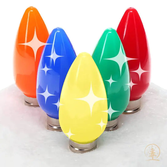 C9 Twinkle Multicolor ProCore LED Christmas Light Bulbs Pack of 25 - Christmas Lights