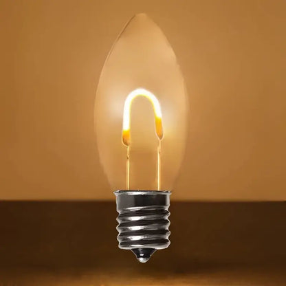 C9 Warm White Transparent Shatterproof LED Filament Vintage Christmas Light Bulb Pack of 5 - Christmas Lights