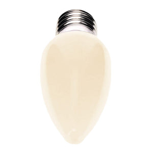 C9 Warm White  LED Christmas Light Bulbs, Opaque, Pack of 25 Christmas Lights Guanyi