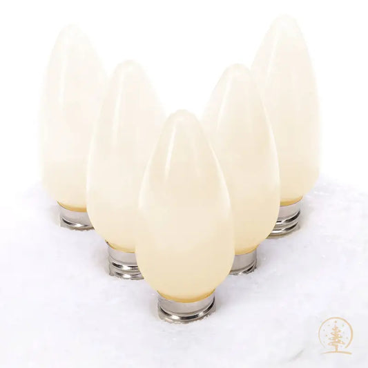 C9 Warm White ProCore LED Christmas Light Bulbs Opaque Pack of 25 - Christmas Lights