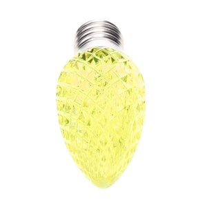C9 Yellow / Gold LED Christmas Light Bulbs, Faceted, Pack of 25 Christmas Lights Guanyi