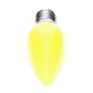 C9 Yellow / Gold LED Christmas Light Bulbs, Opaque, Pack of 25 Christmas Lights Guanyi