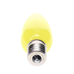 C9 Yellow / Gold LED Christmas Light Bulbs, Opaque, Pack of 25 Christmas Lights Guanyi