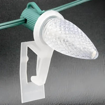 Clips TuffClips Wedge Clip C7 Christmas Light Clips Pack of 100 - Black - Christmas Light Installation Accessories