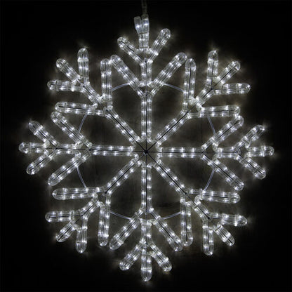 24" LED 40 Point Snowflake, Cool White