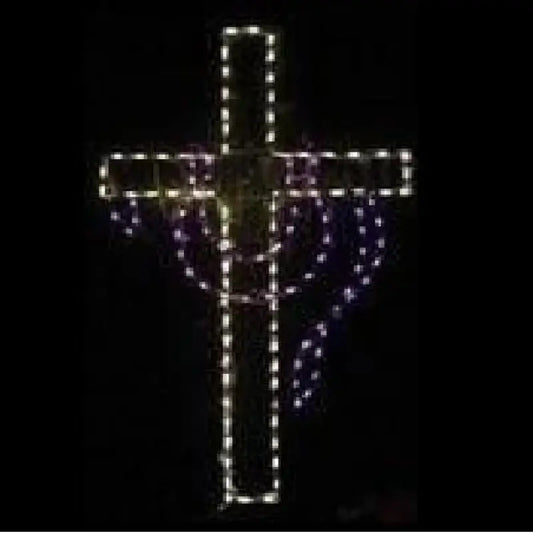 Cross with Drape - Wireframes Displays and Yard Art