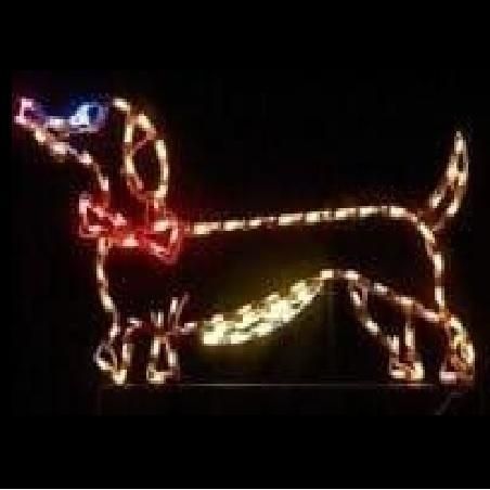 Dachshund with Bow Tie - The Christmas Light Emporium