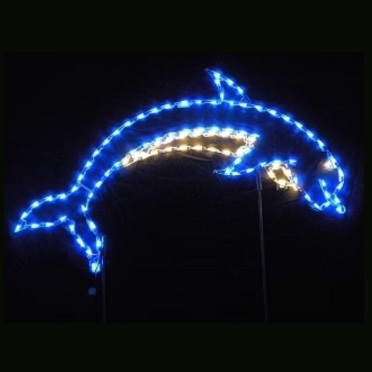 Dolphin Outline - Wireframes Displays and Yard Art