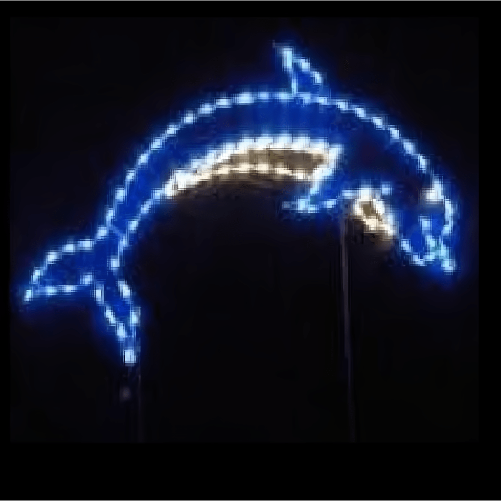 Dolphin Outline - The Christmas Light Emporium