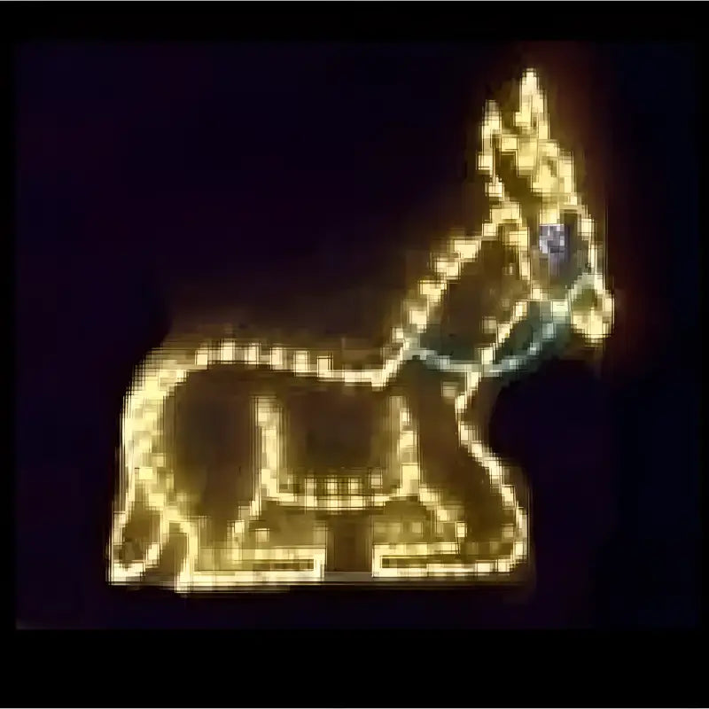 Donkey Light Box Donkey Sitting | Outdoor Display | Christmas Light Emporium