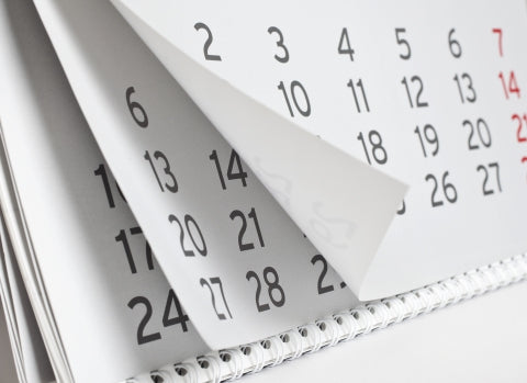 Une photo d'un calendrier.