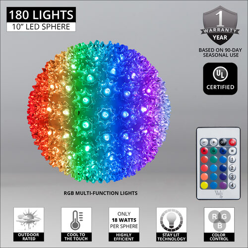 10" RGB 5mm LED Multi-Function Starlight Sphere
