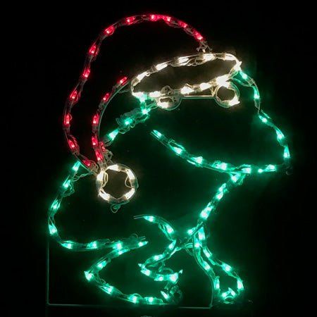 Frog With Santa Hat - The Christmas Light Emporium