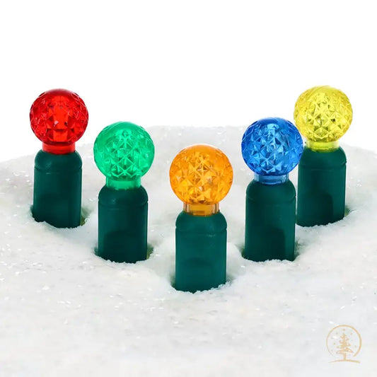 G12 Multicolor LED Christmas Lights 70 Bulbs 4’’ Spacing - Christmas Lights