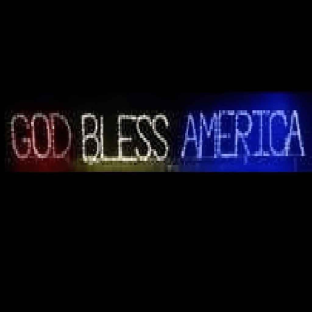 God Bless America Block - The Christmas Light Emporium