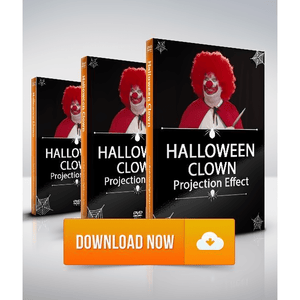 Halloween Clown, Projection Effect, Digital Download Digital Decorations and Projection Effects Hyers Media