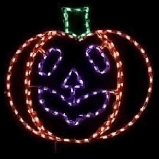 Halloween Pumpkin with Face - Wireframes Displays and Yard Art