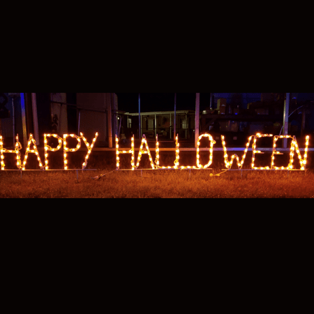 Happy Halloween Sign 12" Letters - The Christmas Light Emporium