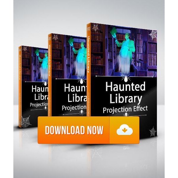 Haunted Library, Projection Effect, Digital Download - The Christmas Light Emporium