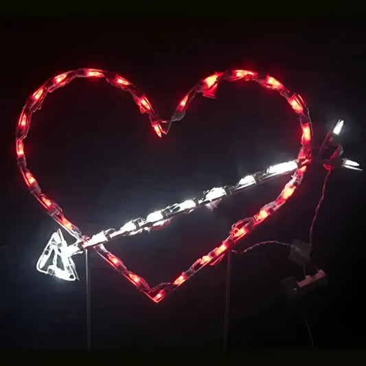 Heart with Arrow Wireframes Displays and Yard Art