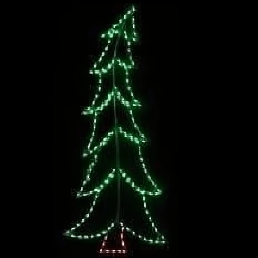 Large Lighted Christmas Tree