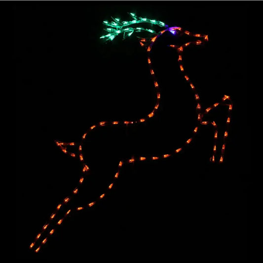 Leaping Deer Wireframes Displays and Yard Art