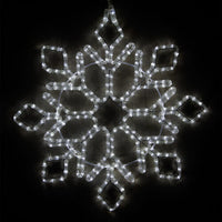 24" Diamond Tipped Snowflake, Cool White