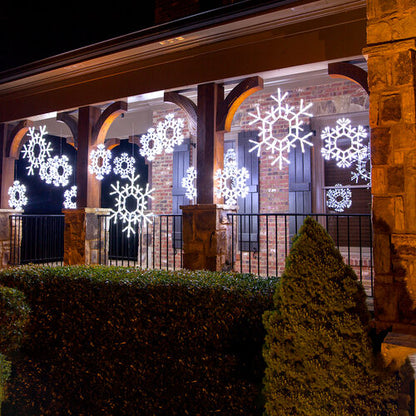 36" LED Folding Snowflake, Cool White Lights