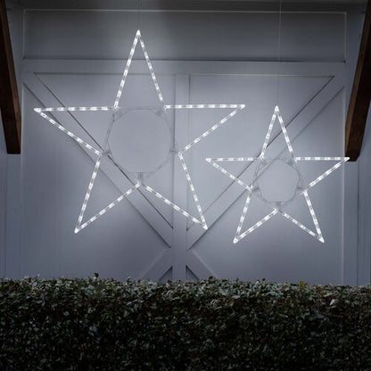 32" Cool White LED Folding Star