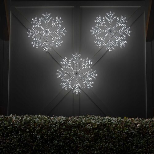 24" LED 40 Point Snowflake, Cool White