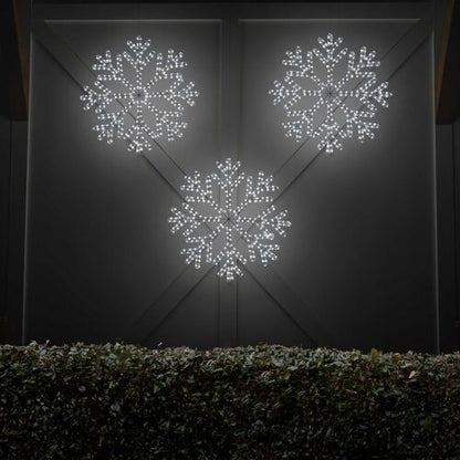 24" LED 40 Point Snowflake, Cool White