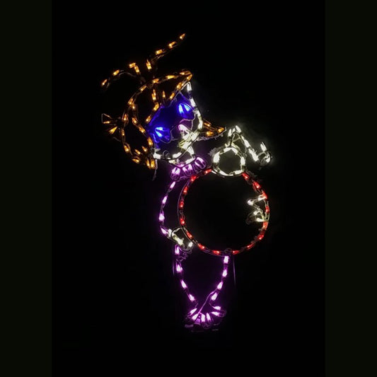 Little Girl holding Ornament - Wireframes Displays and Yard Art