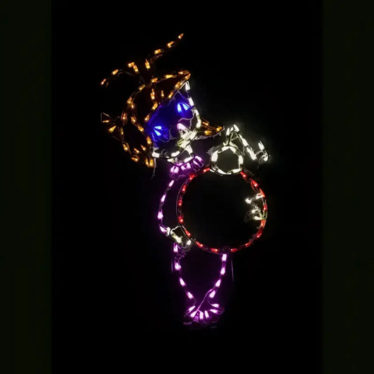 Little Girl holding Ornament Wireframes Displays and Yard Art