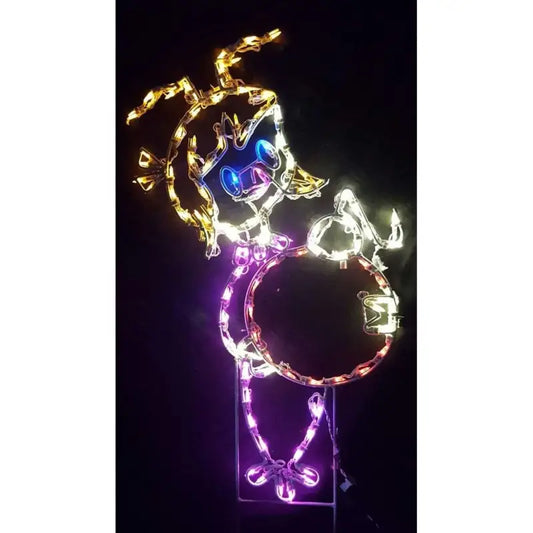 Little Girl holding Ornament - Wireframes Displays and Yard Art