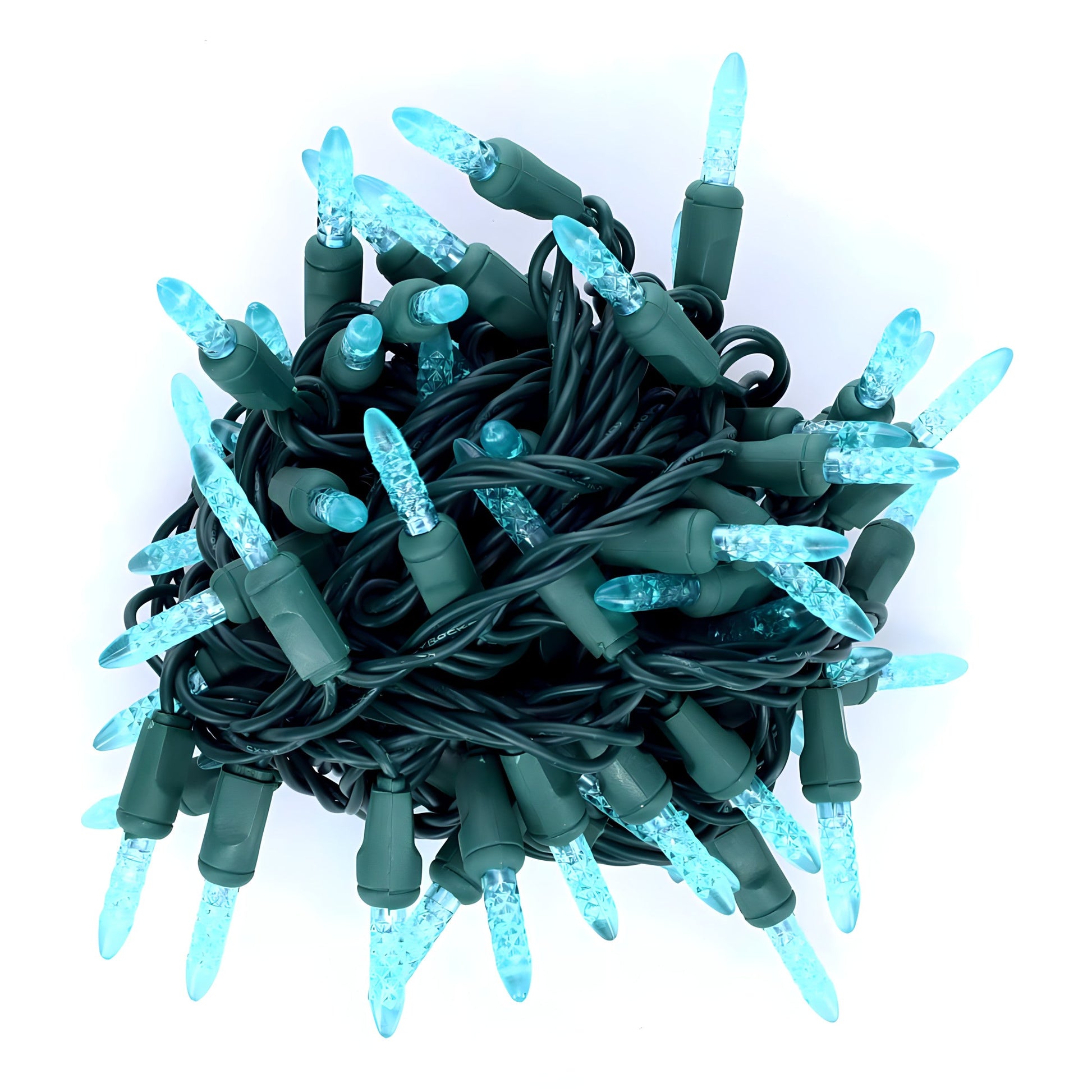 M5 Teal LED Mini Lights 35 Bulbs 4’’ Spacing - Christmas Lights