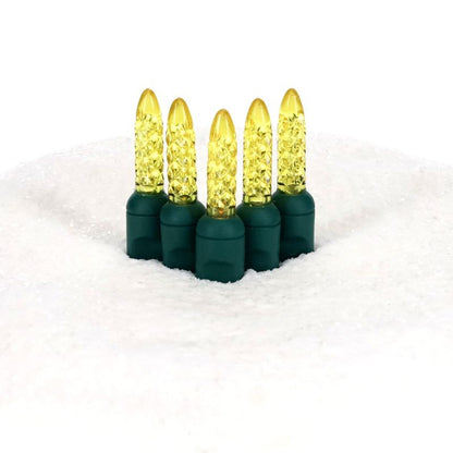 70 guirlandes lumineuses de Noël à LED M5 dorées, espacement de 10 cm